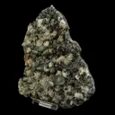 Calcite on Babingtonite & Chalcedony Natural Mineral Specimen - image 2