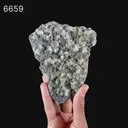 Calcite on Babingtonite & Chalcedony Natural Mineral Specimen - image 6