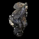 Calcite on Black Chalcedony Natural Mineral Specimen - image 7