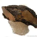 Calcite on Calcite, on Calcite Over Drusy Quartz - image 2