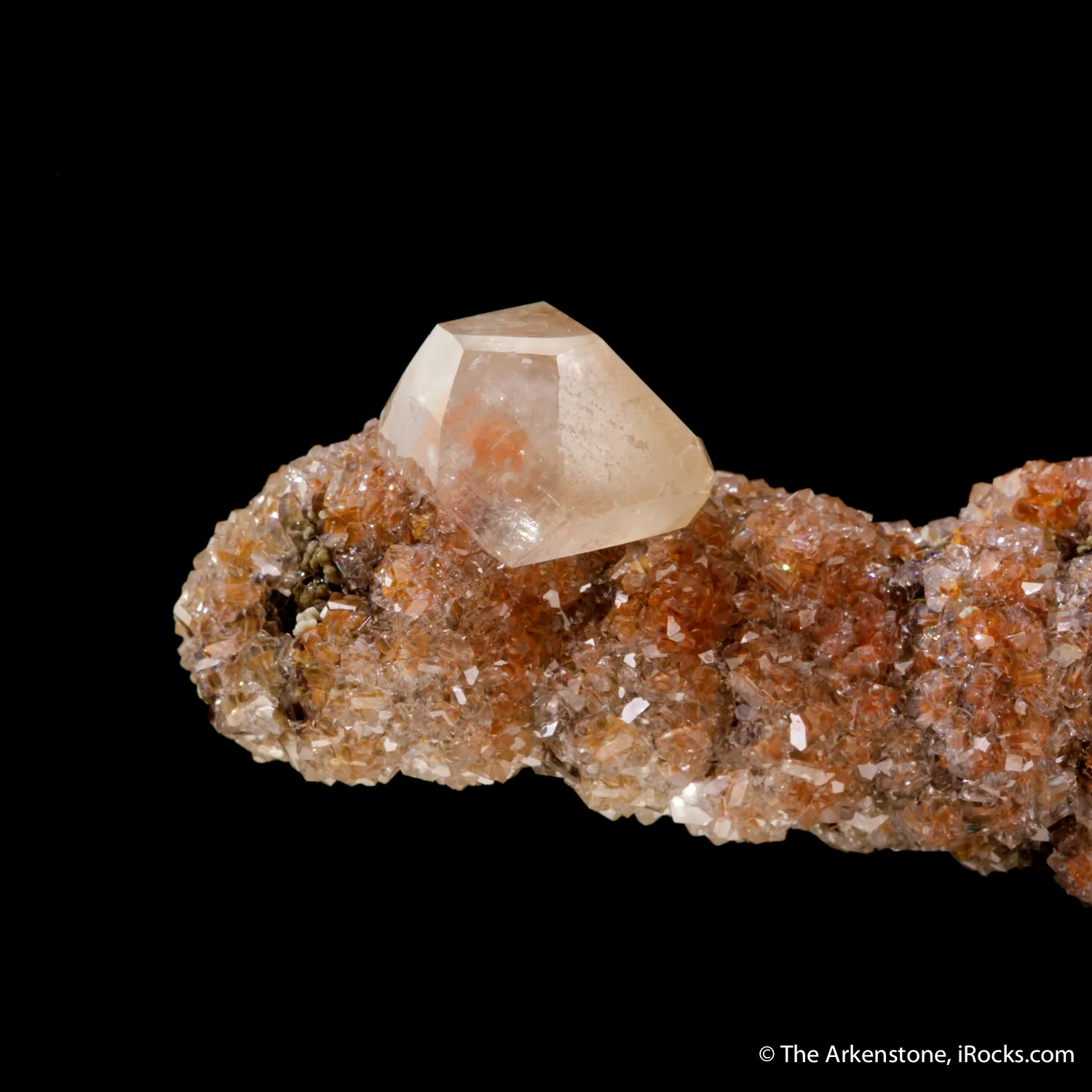 Calcite on Calcite stalactite - image 4