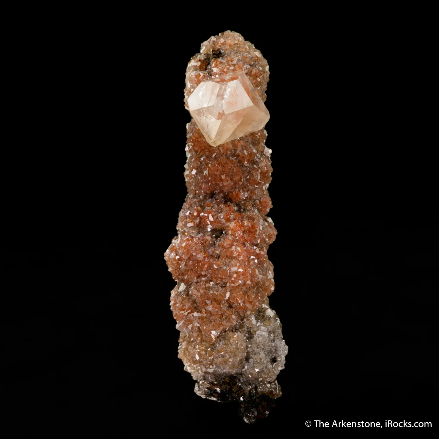Calcite on Calcite stalactite - image 3