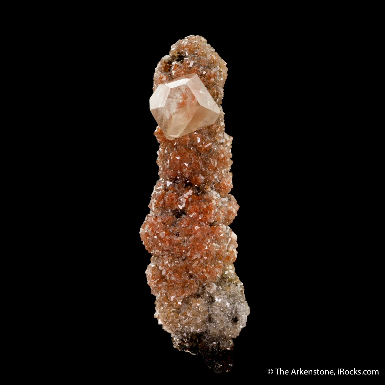 Calcite on Calcite stalactite - image 2