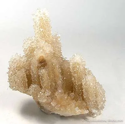 Calcite on Calcite Stalactite - image 3