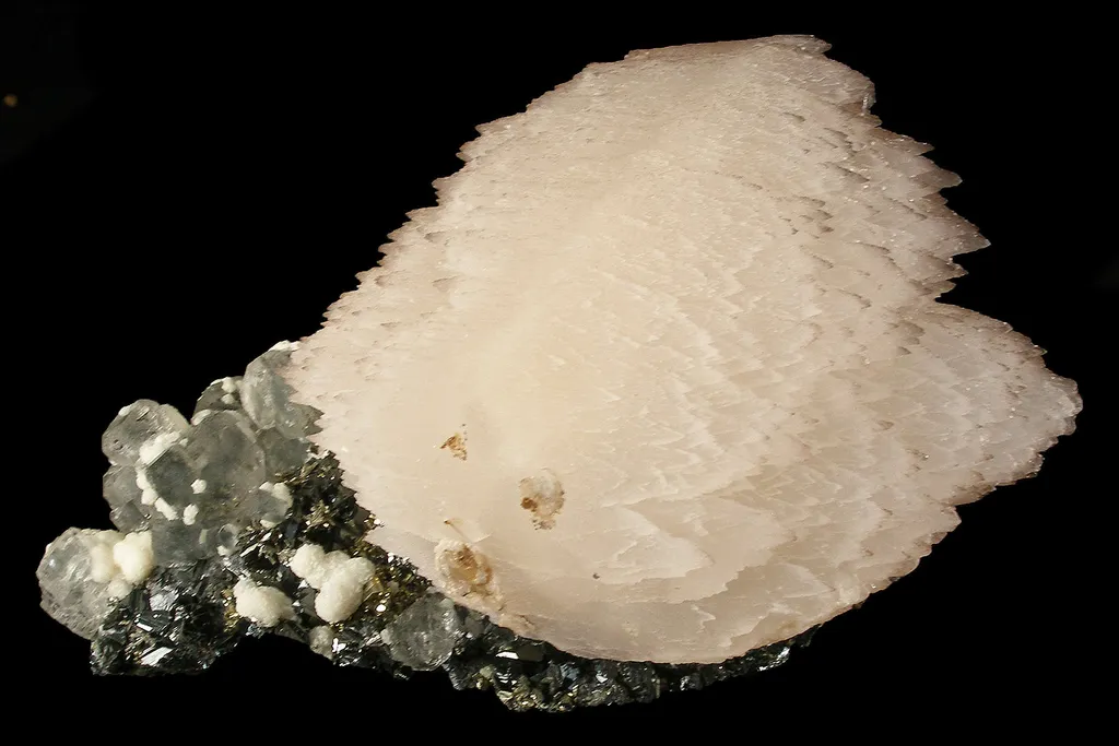 Calcite on Calcite With Fluorite - image 3