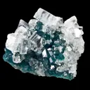 Calcite on Dioptase - image 2