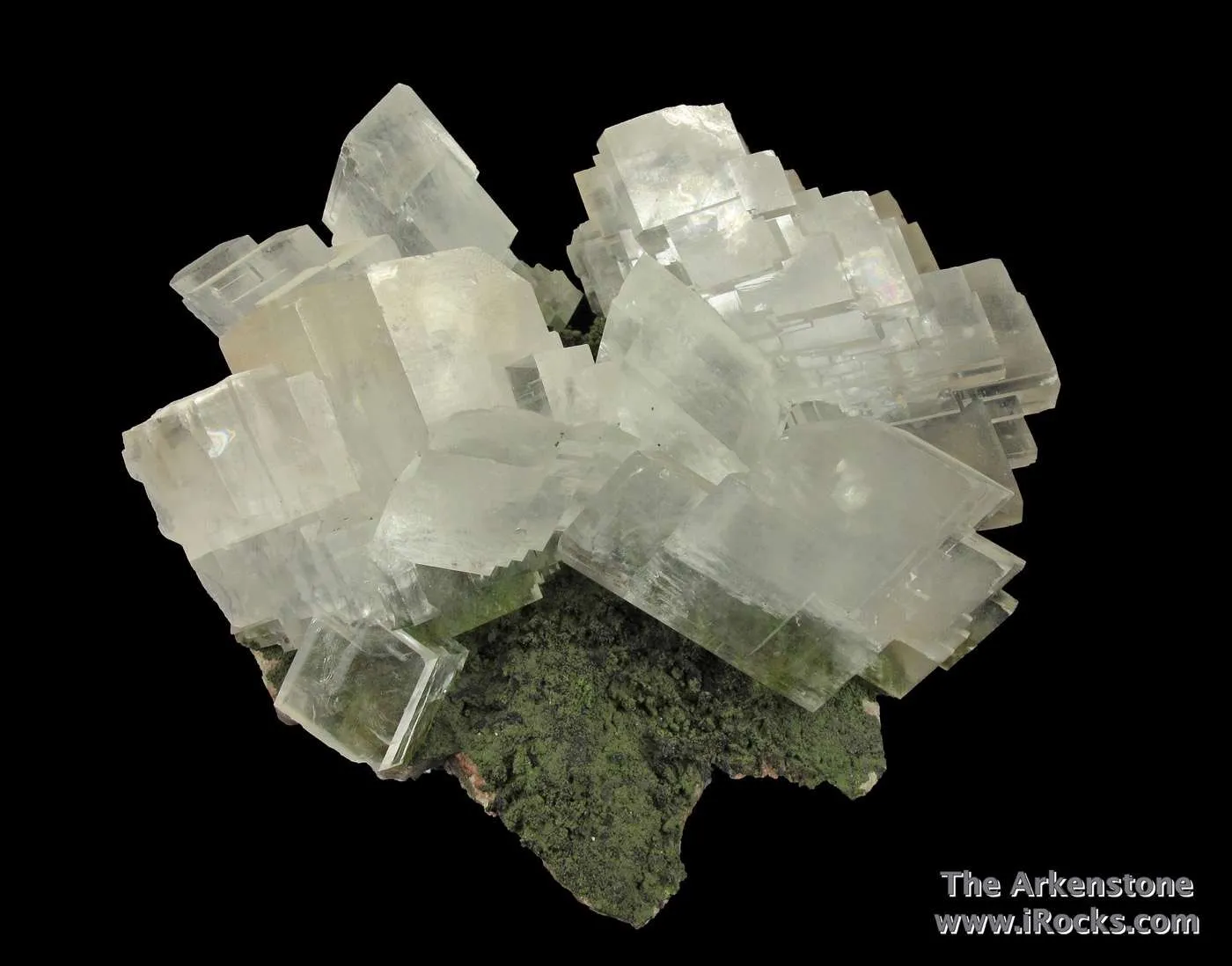 Calcite on Duftite - image 1