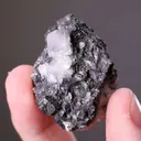 Calcite on Dyscrasite - image 2