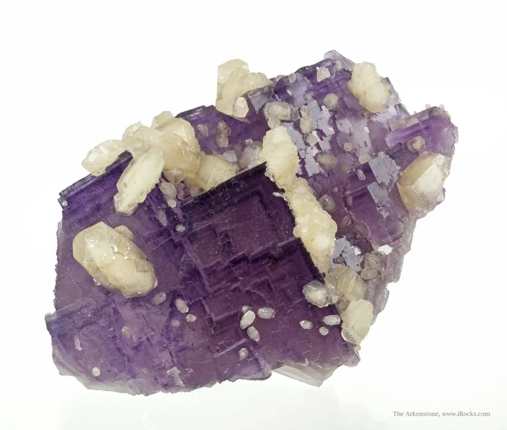 Calcite on Fluorite image