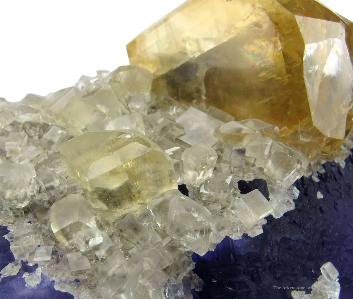 Calcite on Fluorite - image 3