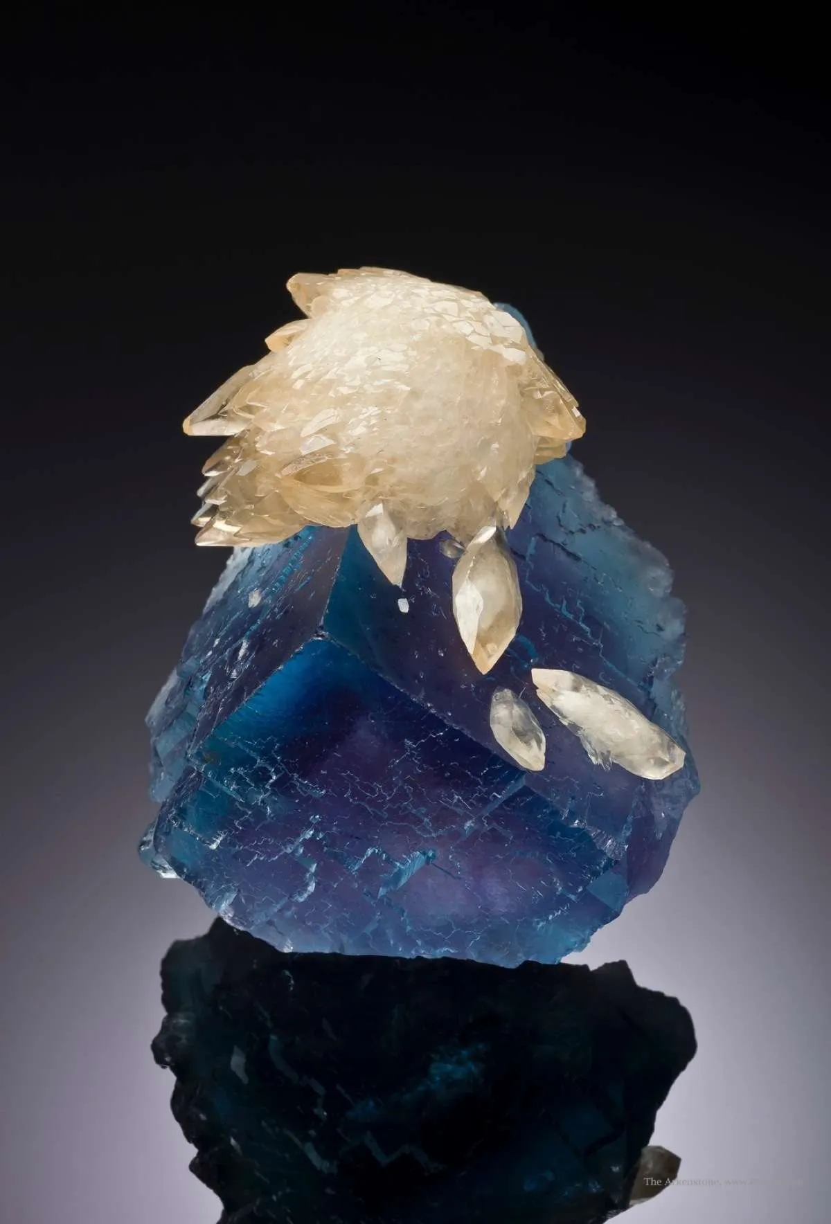 Calcite on Fluorite - image 1