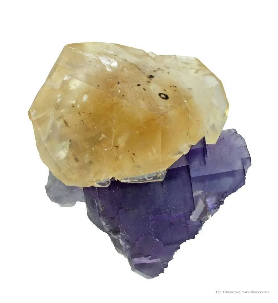 Calcite on Fluorite image