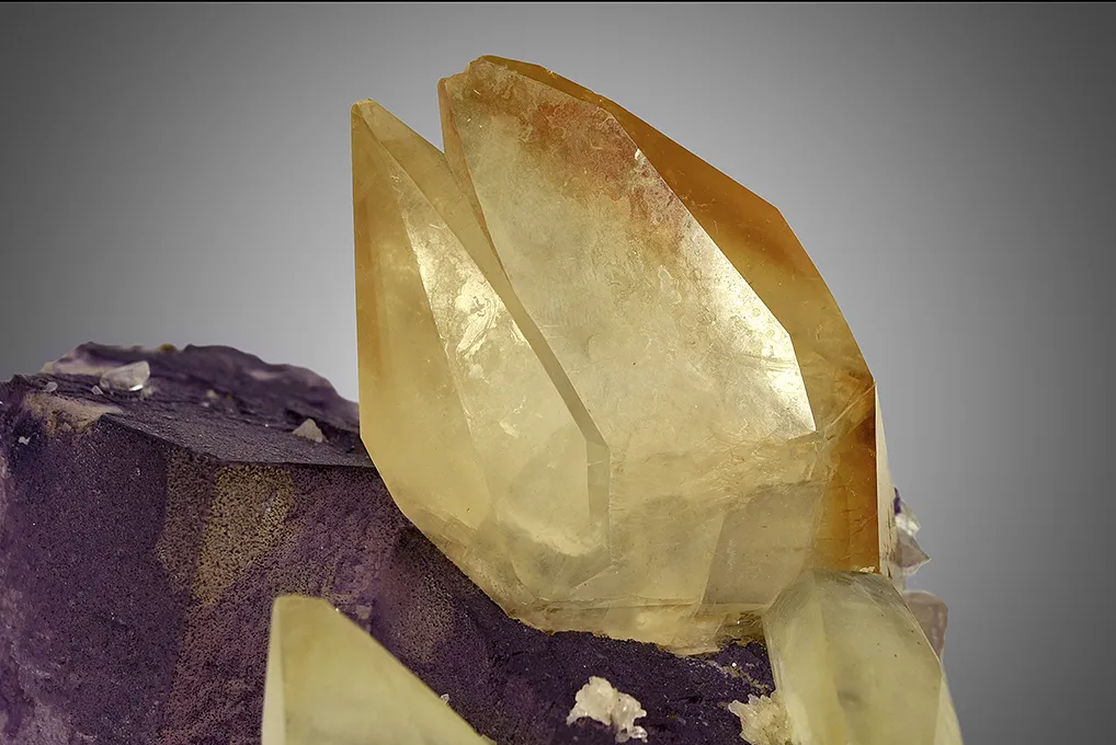 Calcite on Fluorite - image 2