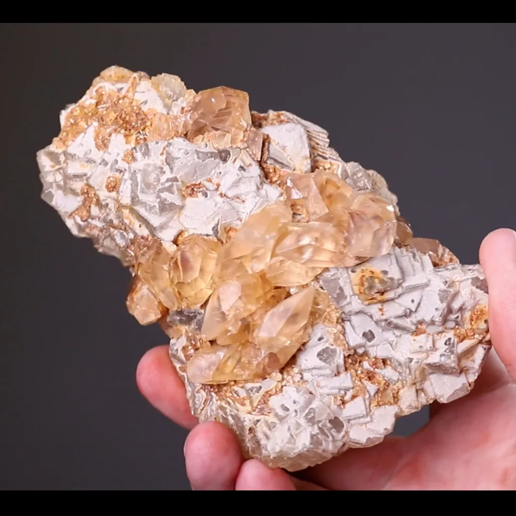 Calcite on Fluorite - image 2