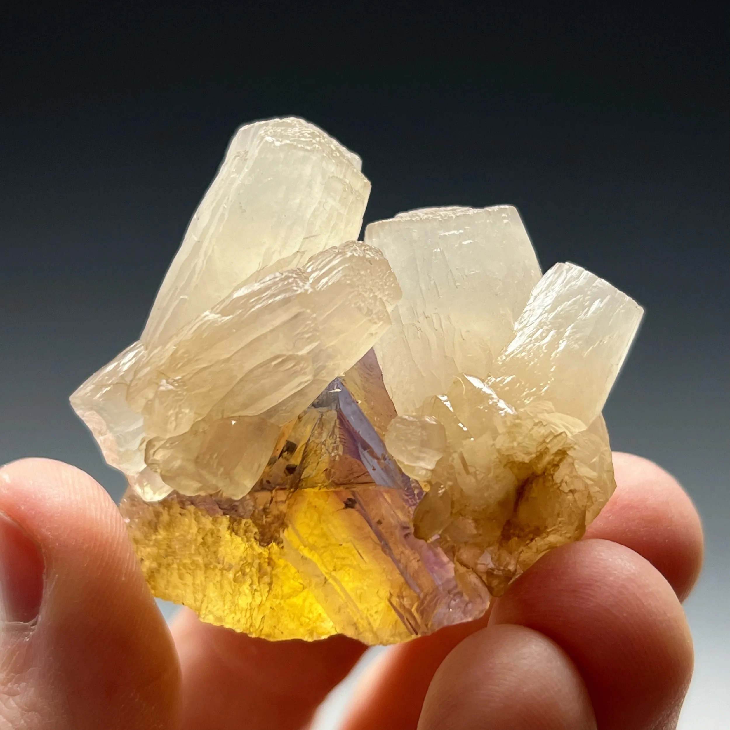 Calcite on Fluorite - image 4