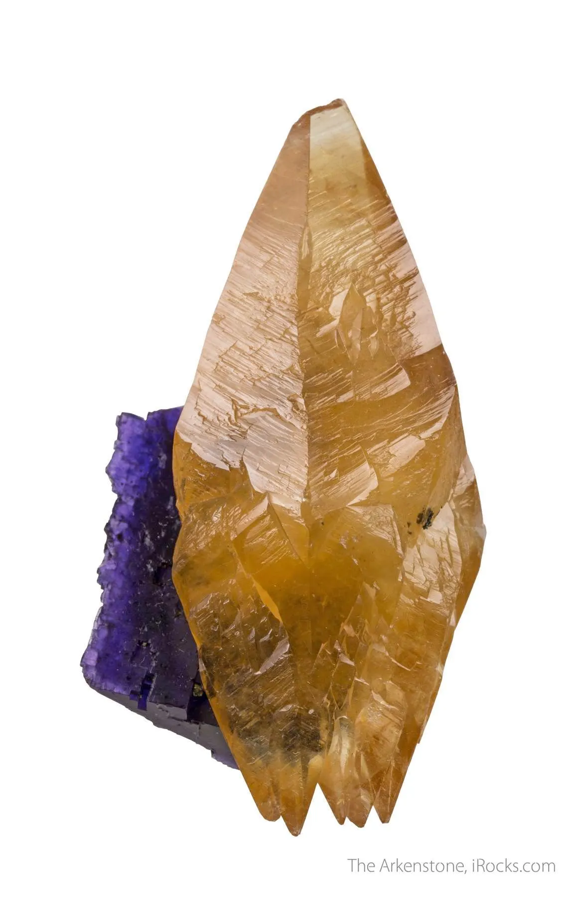 Calcite on Fluorite - image 1