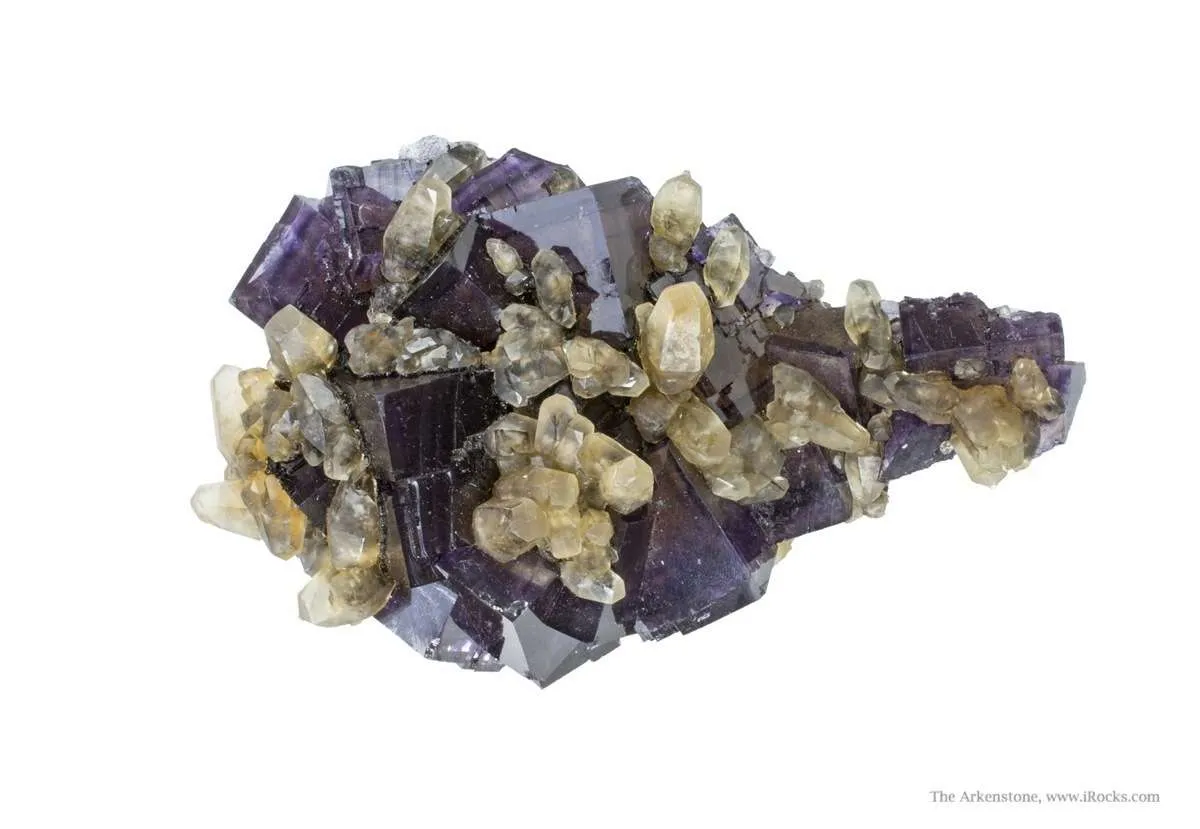 Calcite on Fluorite - image 1
