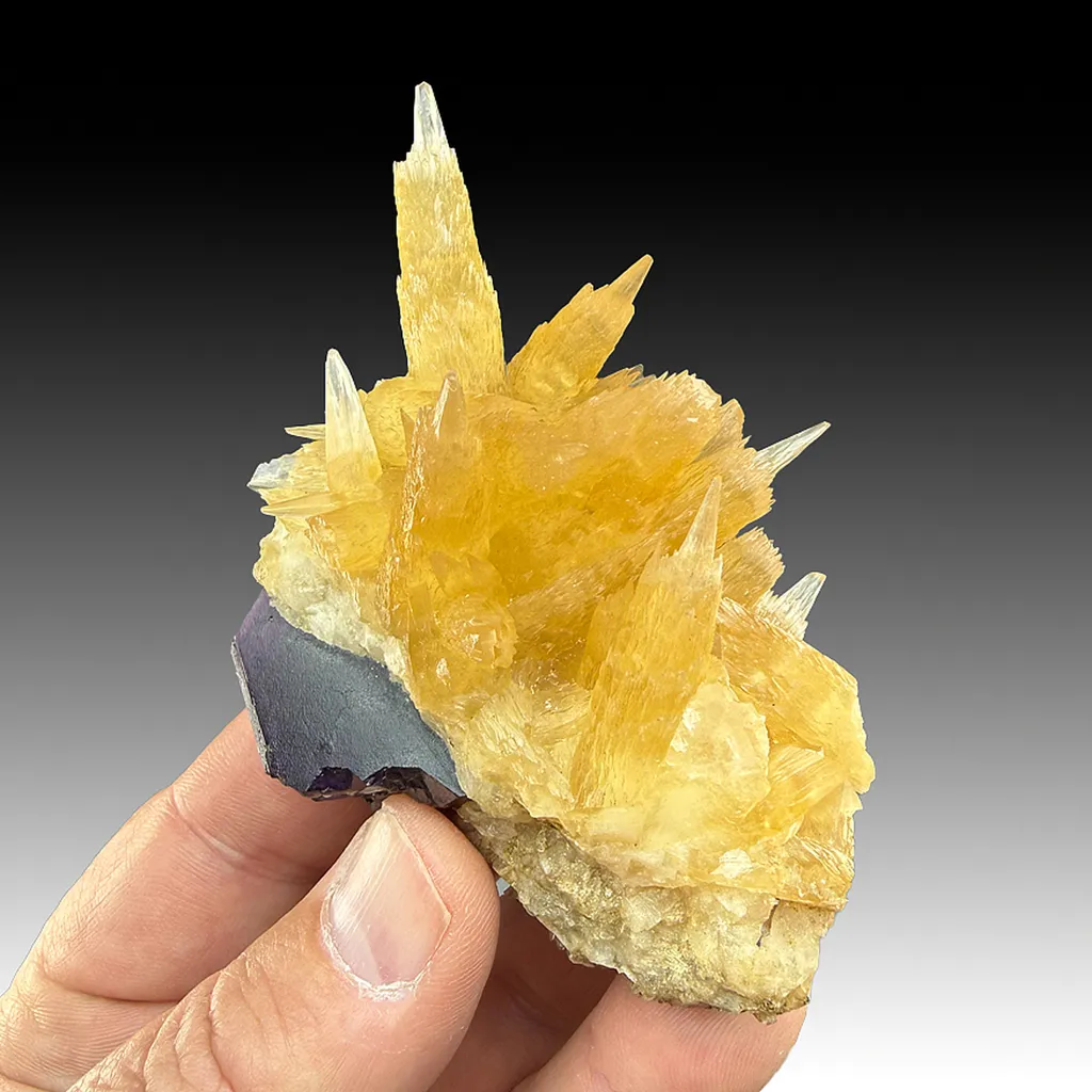 Calcite on Fluorite image
