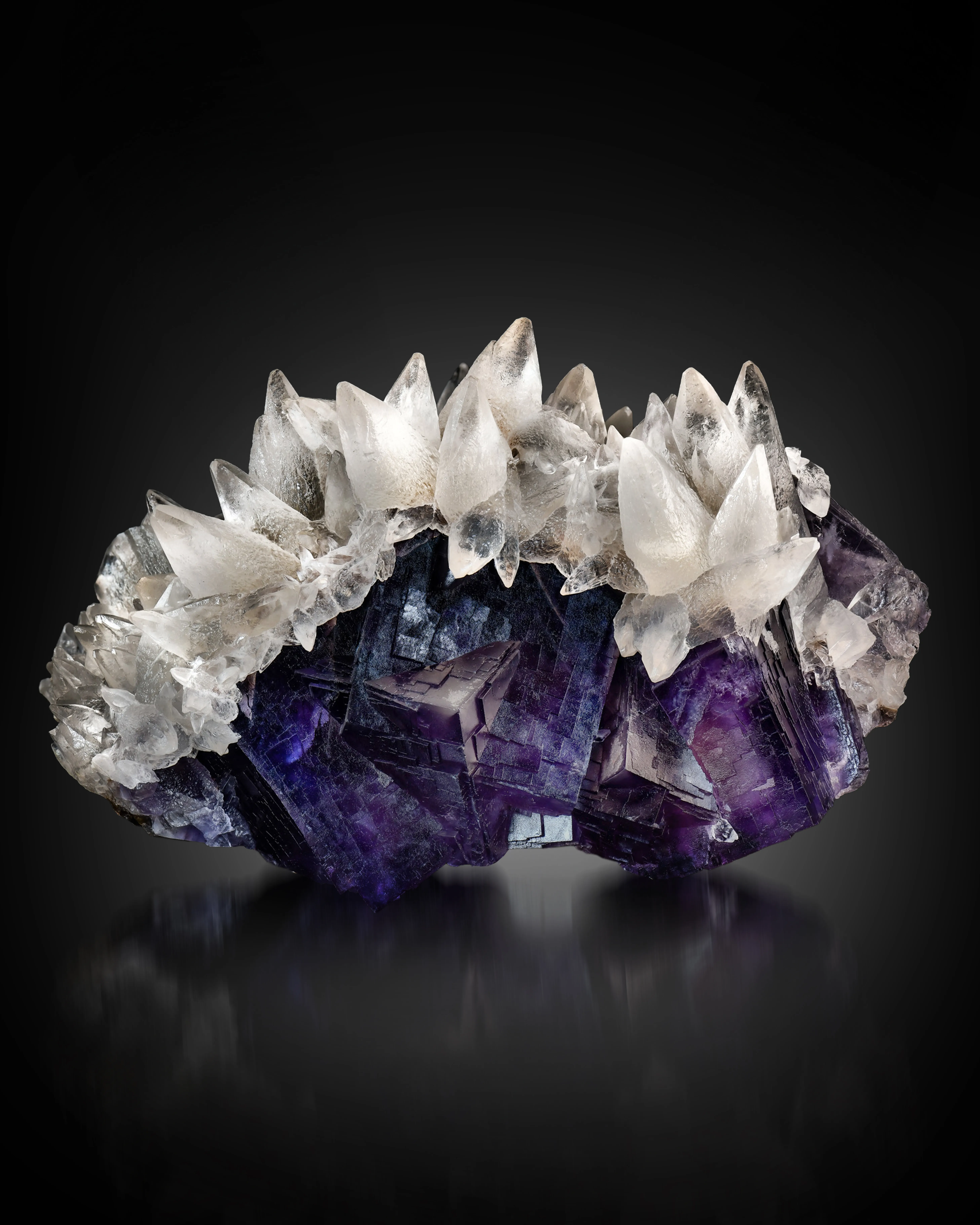 Calcite on Fluorite - image 1