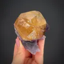 Calcite on Fluorite - image 2
