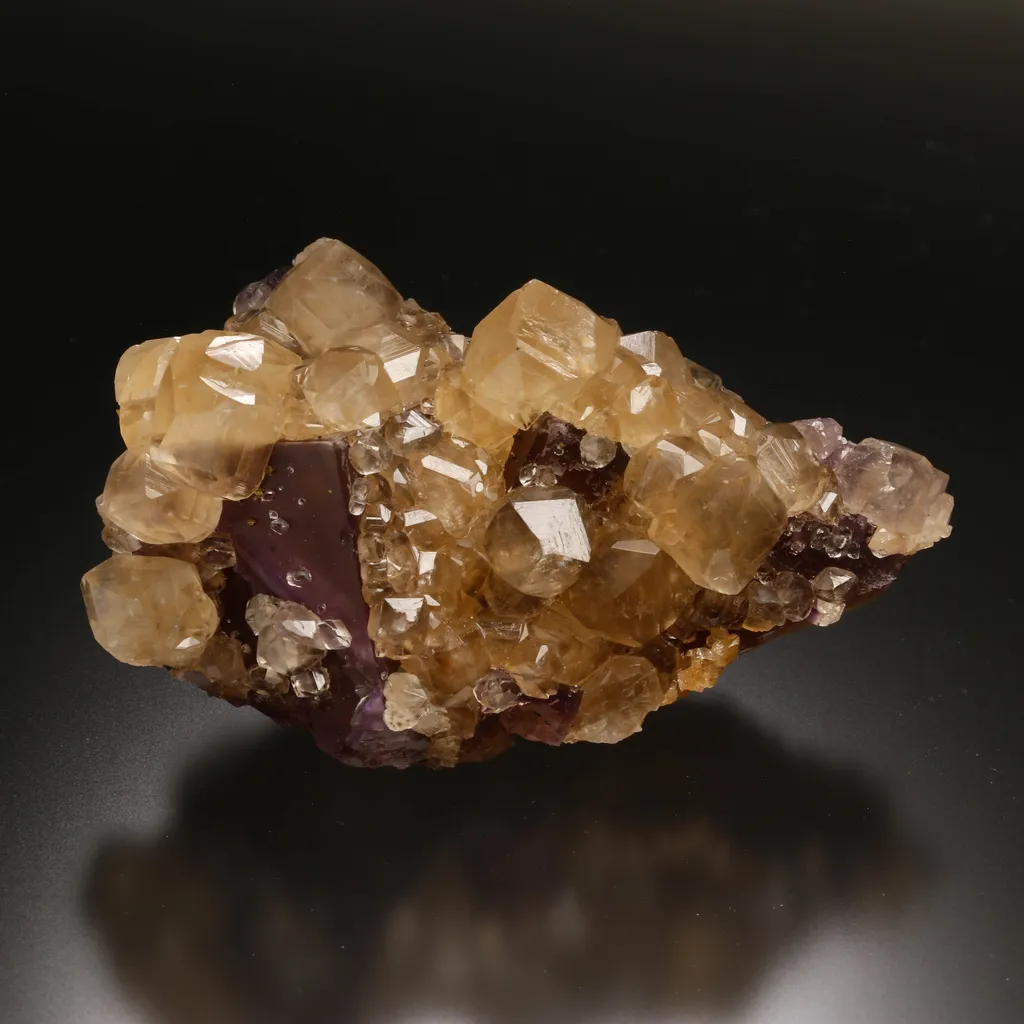Calcite on Fluorite image