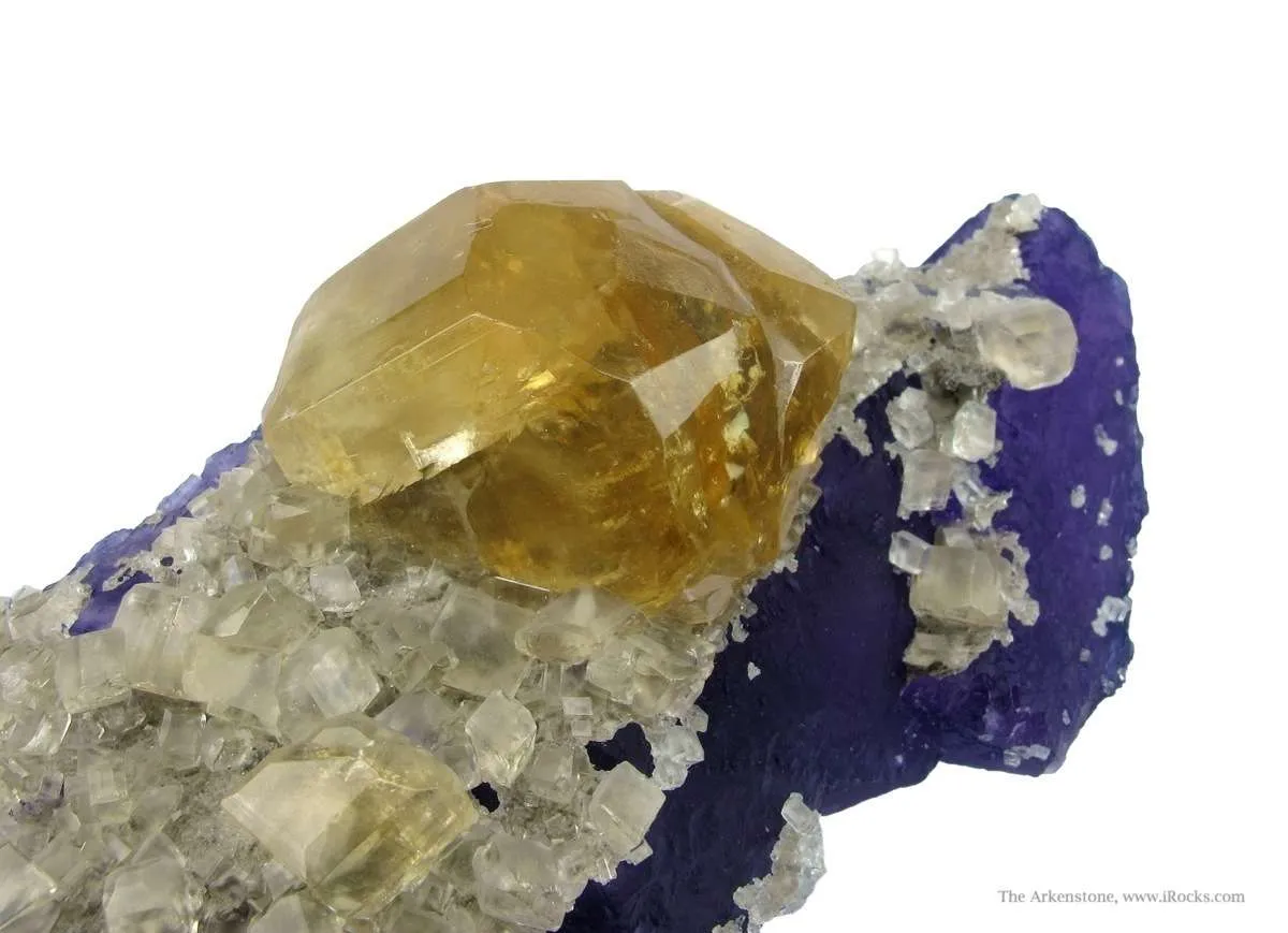 Calcite on Fluorite - image 4