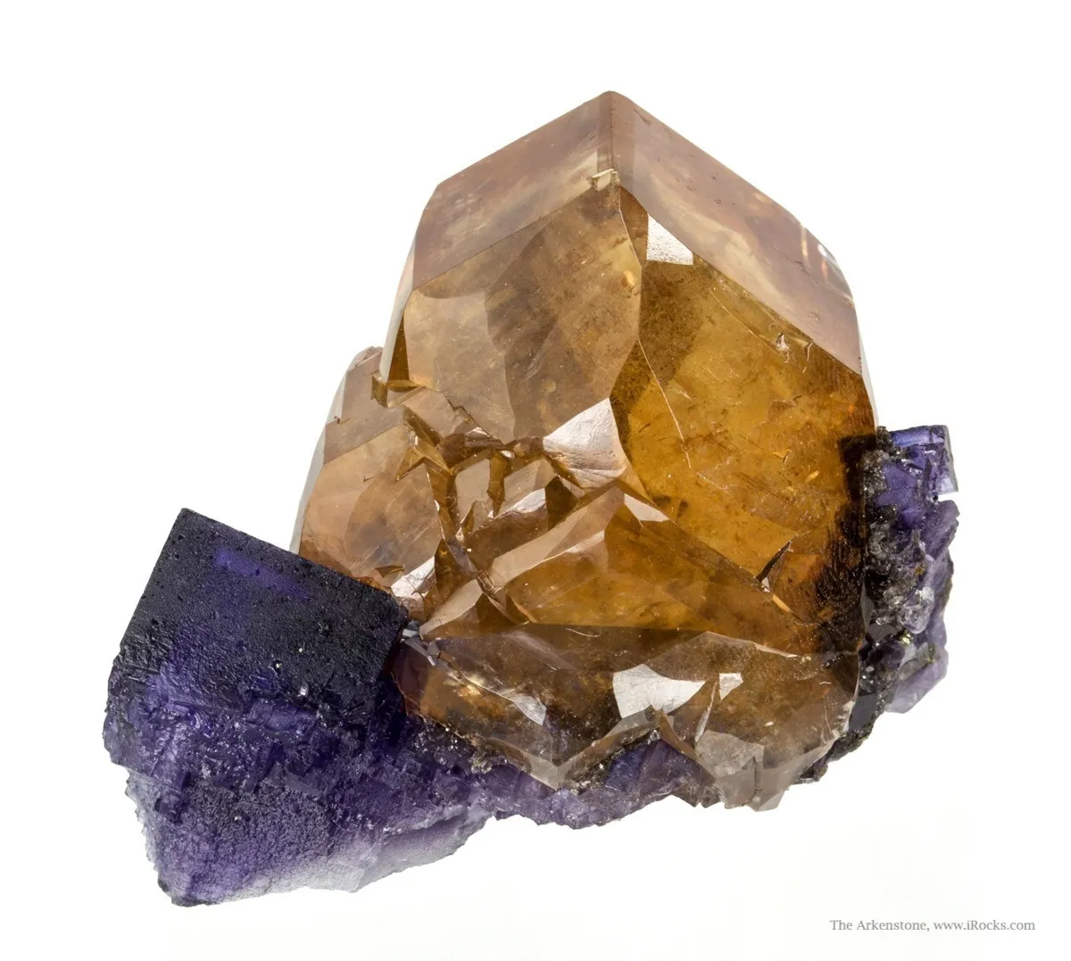 Calcite on Fluorite - image 2