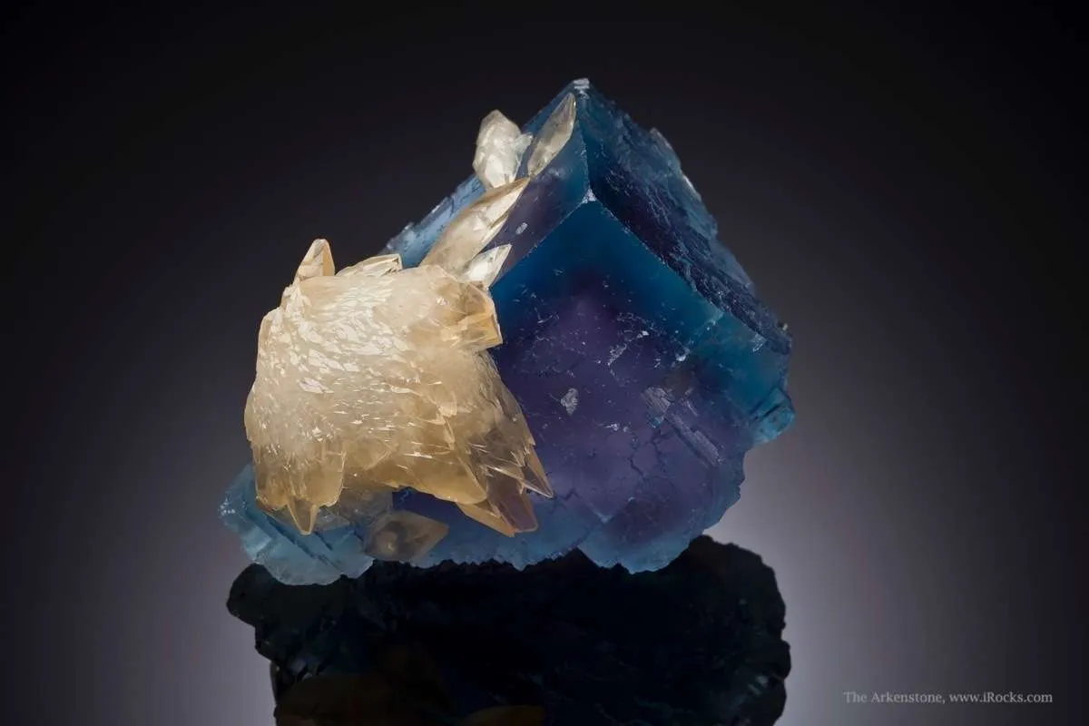 Calcite on Fluorite - image 3