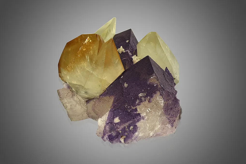 Calcite on Fluorite - image 5