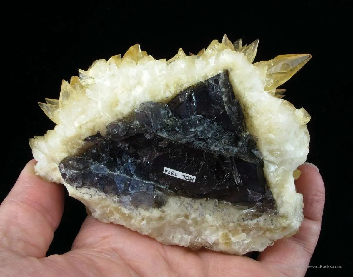 Calcite on Fluorite - image 3