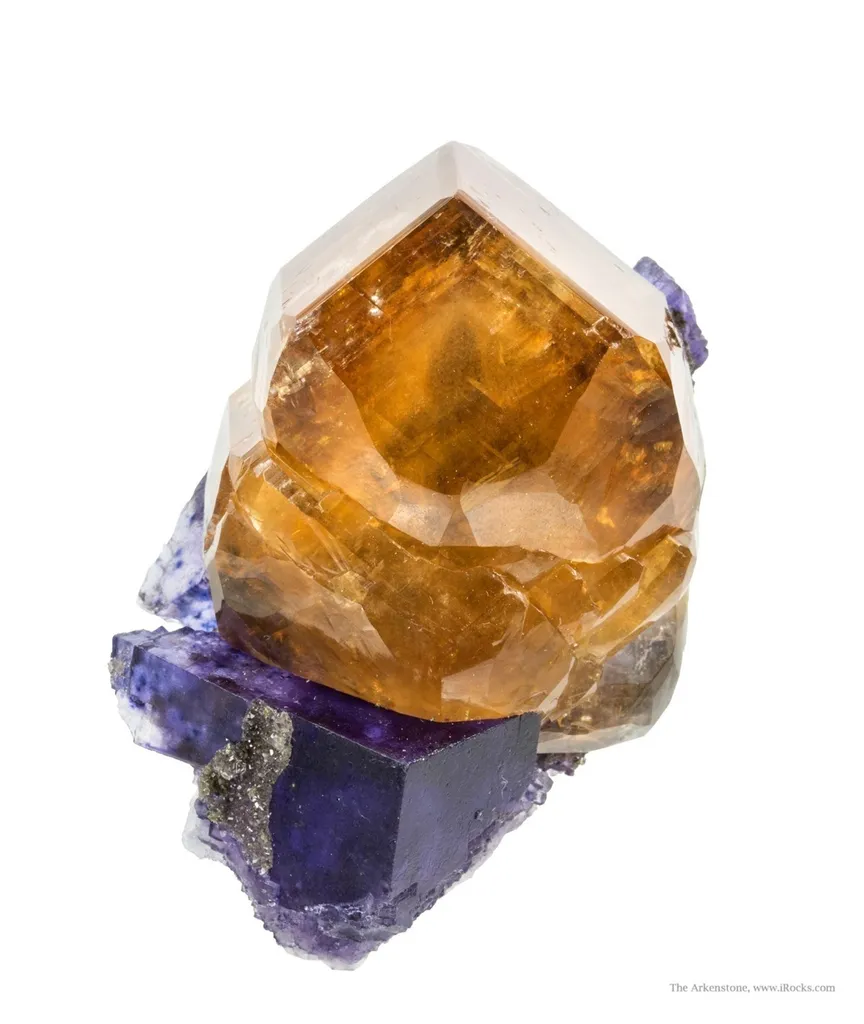 Calcite on Fluorite image