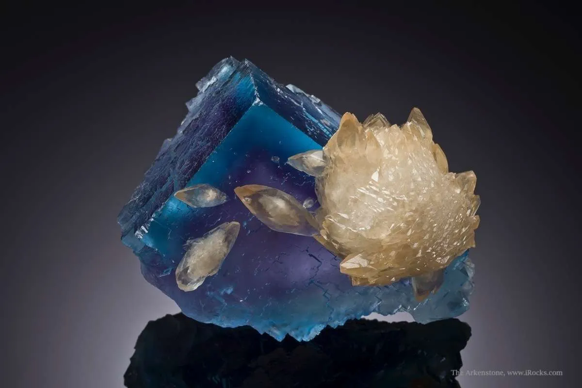 Calcite on Fluorite - image 4