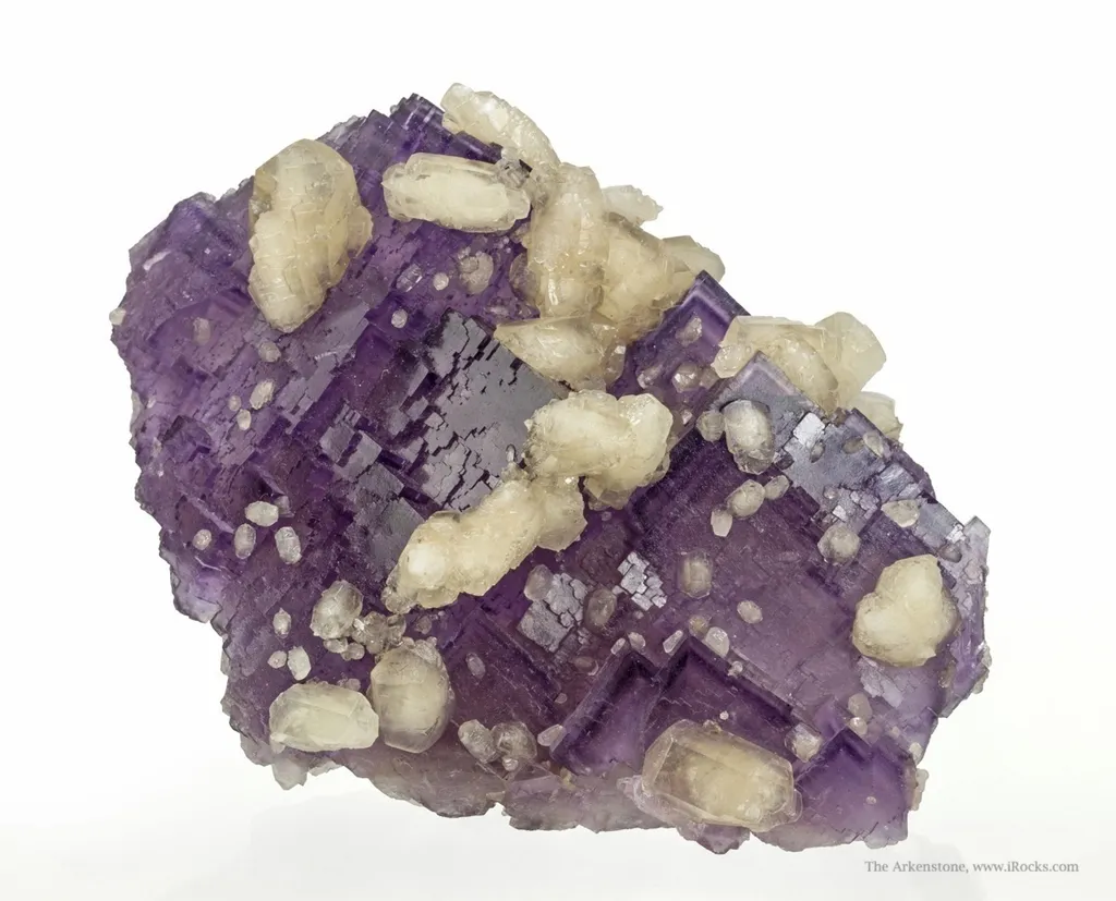 Calcite on Fluorite - image 2