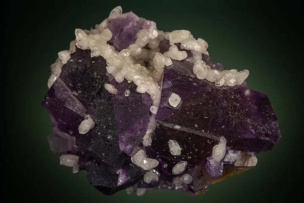 Calcite on Fluorite image