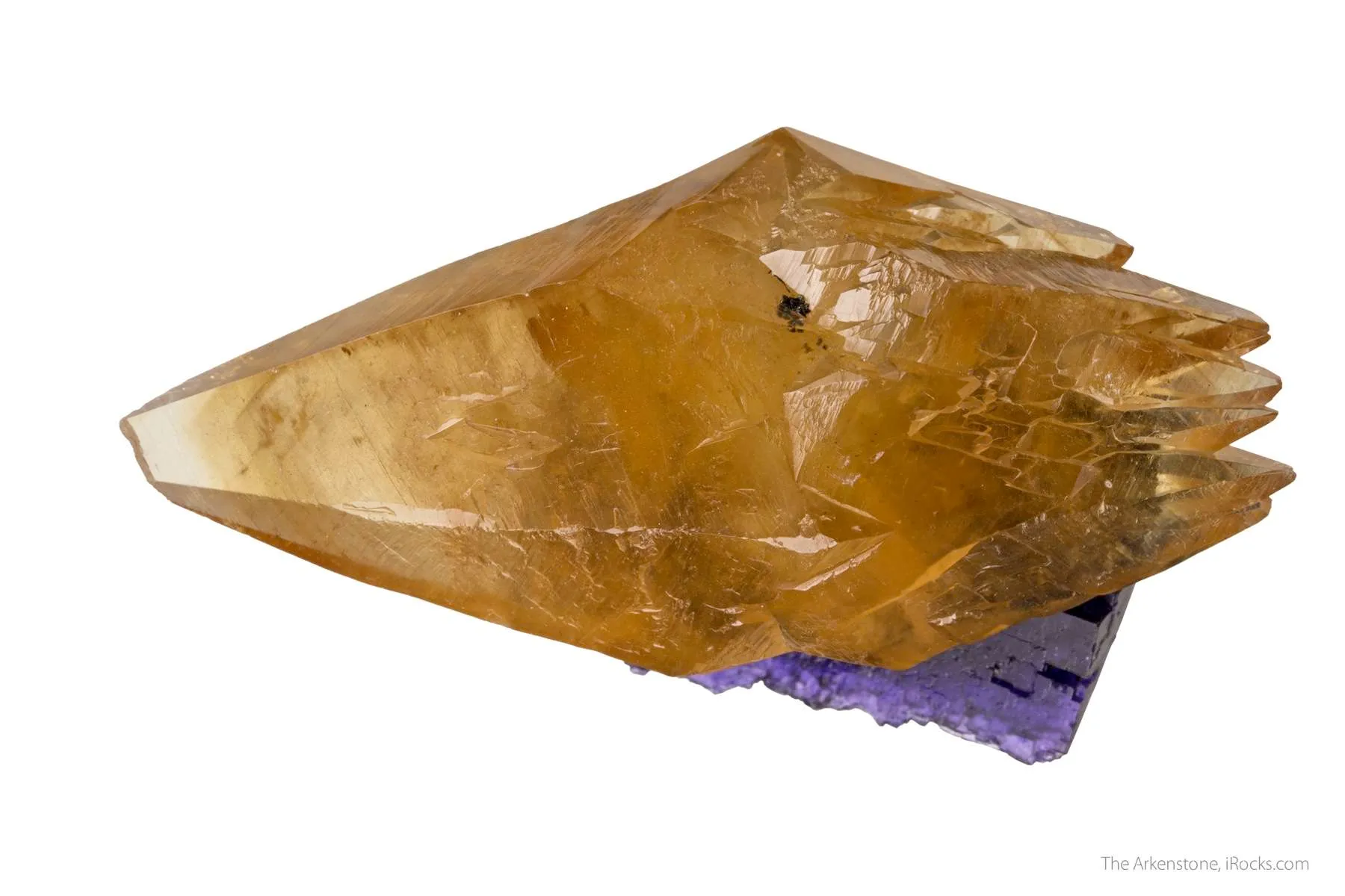 Calcite on Fluorite - image 2