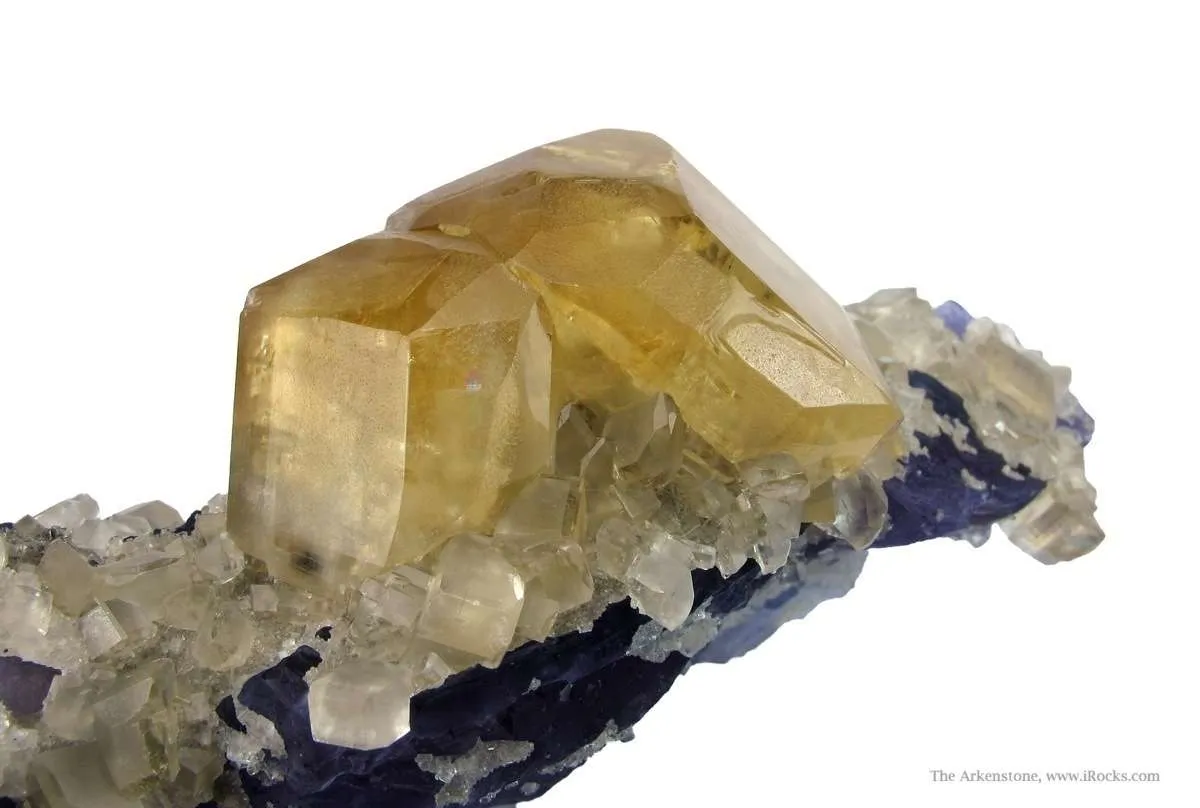 Calcite on Fluorite - image 2