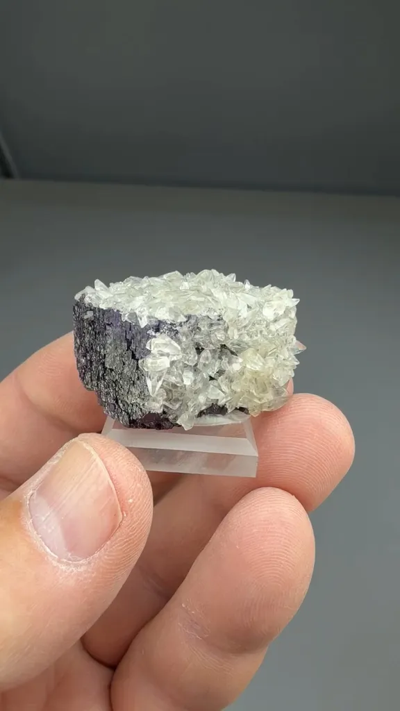 Calcite on Fluorite - image 2