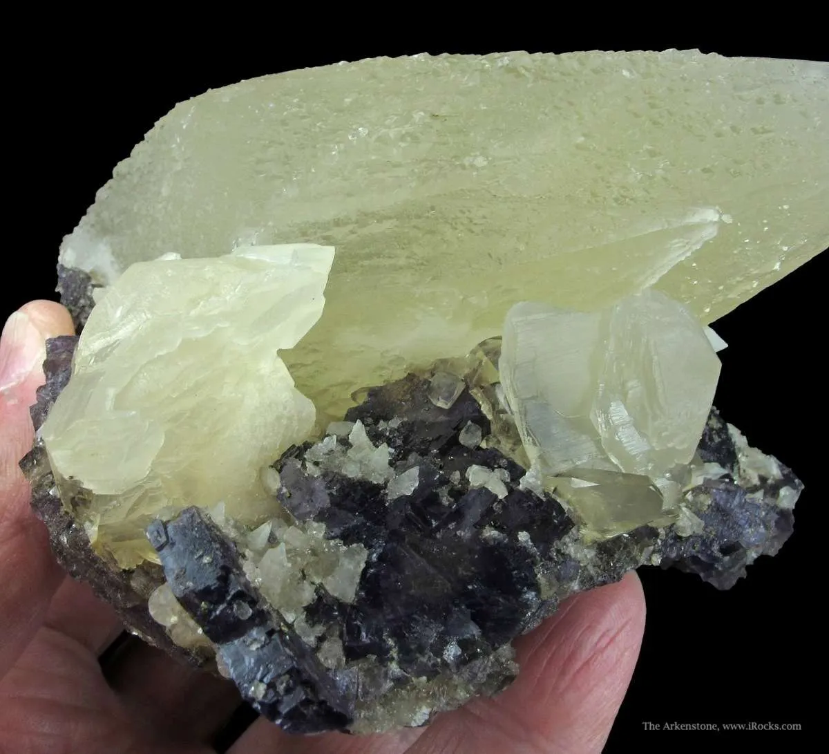 Calcite on Fluorite - image 2
