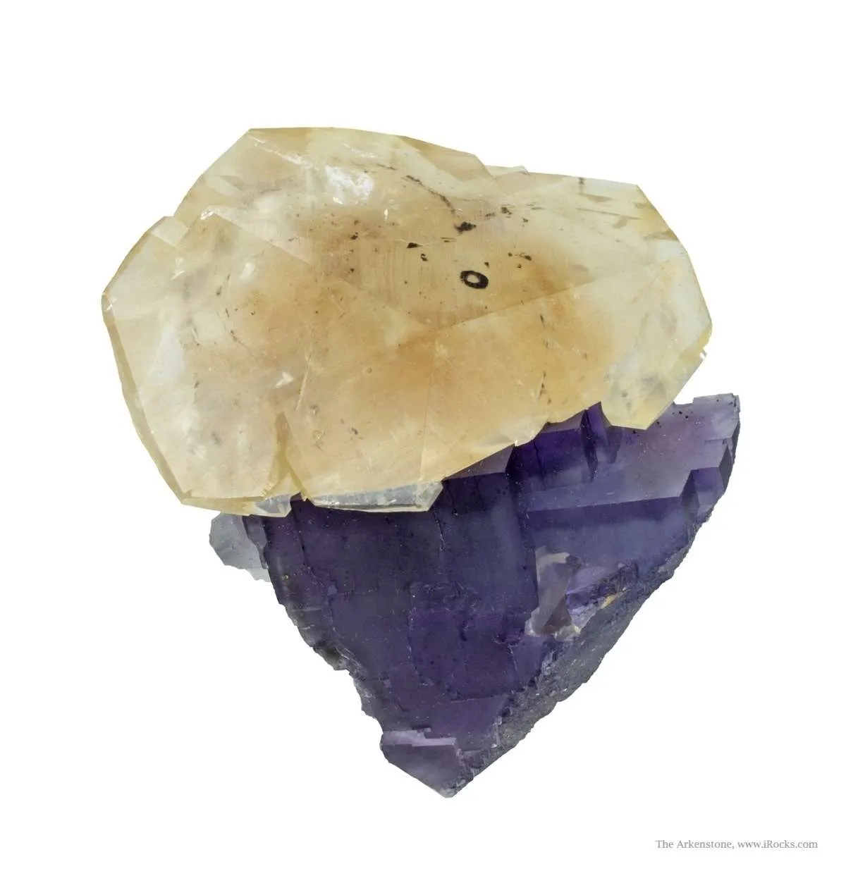 Calcite on Fluorite - image 2