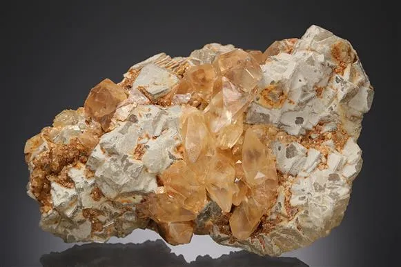 Calcite on Fluorite image
