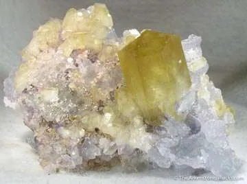 Calcite on Fluorite (New Find!) image
