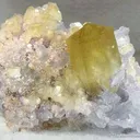 Calcite on Fluorite (New Find!) - image 1