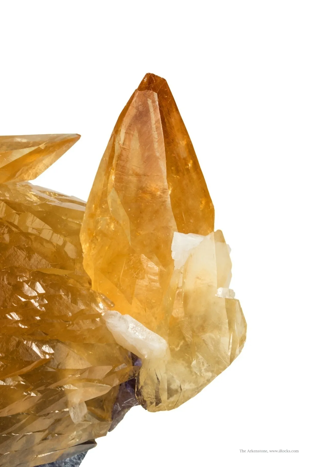 Calcite on Fluorite With Baryte - image 4