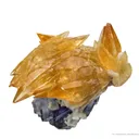Calcite on Fluorite With Baryte - image 1