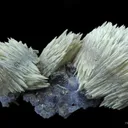 Calcite on Fluorite With Paralstonite (Type Locality) - image 1