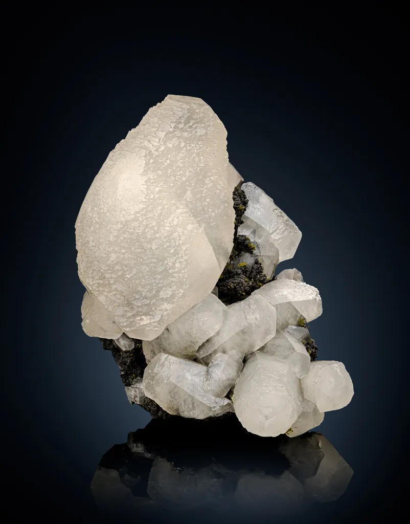Calcite on Magnetite with Epidote image
