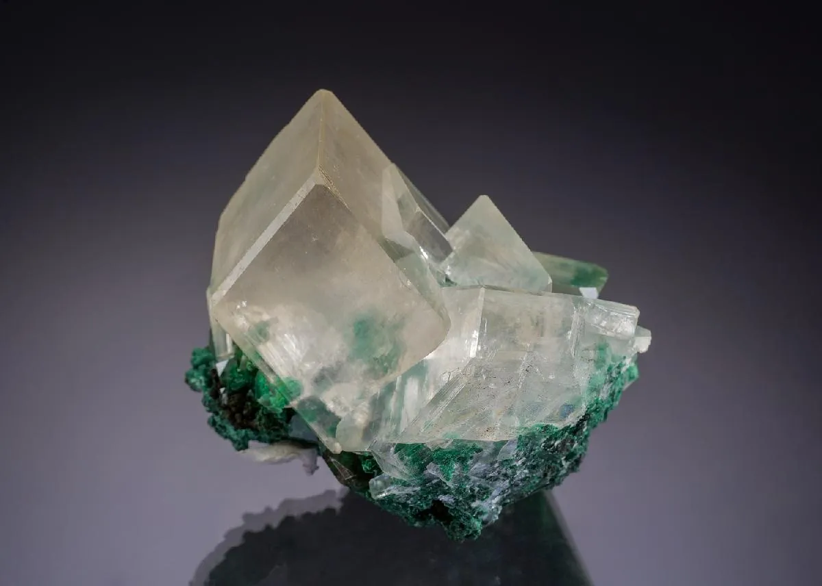 Calcite on Malachite - image 1