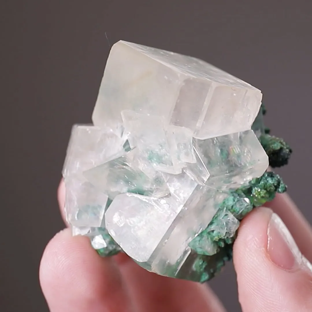 Calcite on Malachite - image 2