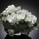 Calcite on Mottramite - image 1