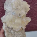 Calcite on okenite matrix from India - image 5
